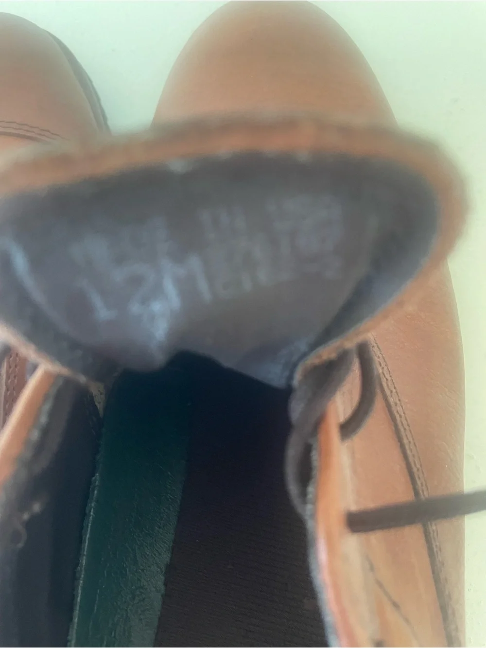 Dexter Brown Leather Oxford Shoes lace Up Rubber Soles Waterproof 12M USA Vtg